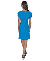 Karl Lagerfeld Paris Women's Pleated-Waist Sheath Dress