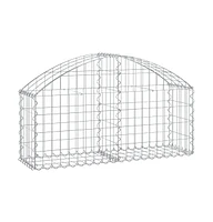 Arched Gabion Basket 39.4"x11.8"x15.7"/23.6" Galvanized Iron