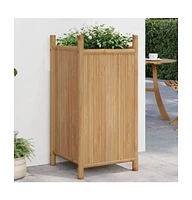Planter 15.7"x15.7"x31.5" Bamboo