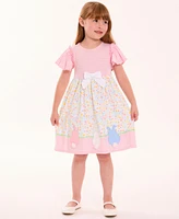 Bonnie Jean Little Girls Bunny Tail Applique Dress