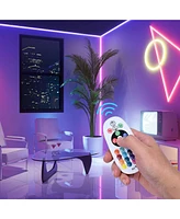 DELight Del-CON03 2 Pack Controller with 24-Key Remote for Rgb Neon Lights Models Del-D50R, Del-D100R, Del-D150R