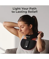 LifePro Compact Red Light Therapy Device for Neck - Rechargeable & Portable Near Infrared Therapy with Multiple Settings