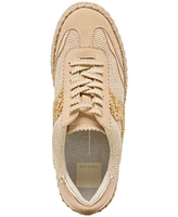 Dolce Vita Women's Notice Beaded Lace-Up Low-Profile Espadrille Sneakers