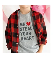 Sweet Wink Baby Boys Mr. Steal Your Heart Valentine's Day Short Sleeve T-Shirt