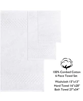 Feather & Stitch, Ny Luna 6-Pc. Bath Towel Set