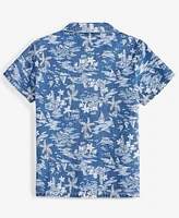 Epic Threads Little & Big Boys Short-Sleeve Cotton Denim Printed Shirt, Created for Macy's