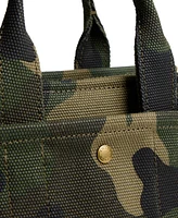 Coach Camo Print Canvas Cargo Tote