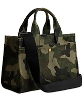 Coach Camo Print Canvas Small Cargo Tote 26