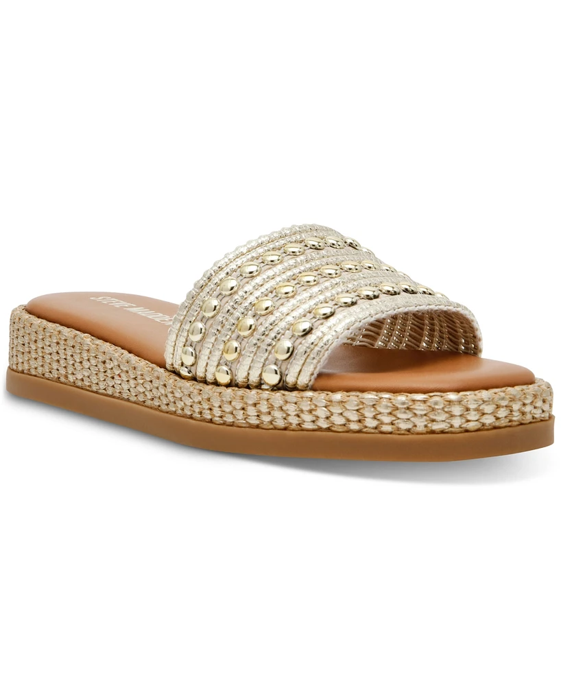 Steve Madden Women's Boardwalk Espadrille Slide Sandals