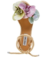 Steve Madden Women's Petal Floral Lace-Up Wedge Sandals