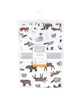 Hudson Baby Infant Boy Convertible Swaddle Sleep Sack, Animal Adventure, Months