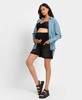 Seraphine Women's Maternity Denim Shorts