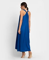 Seraphine Women's Maternity Reversible Halter A Line Dress