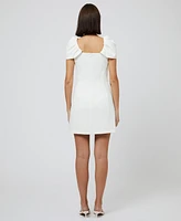 French Connection Women's Whisper Gathered-Sleeve Mini Dress