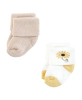 Touched by Nature Baby Girls Organic Cotton Socks, Soft Wildflower