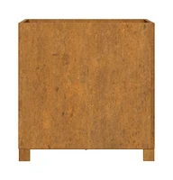 Planters with Legs 2 pcs Rusty 19.3"x18.5"x19.7" Corten Steel
