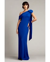 Tadashi Shoji Women's Cassia Bow-Shoulder Crepe Gown
