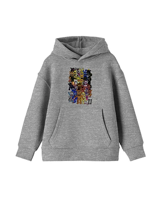 Five Nights at Freddy's Boys Animatronic Characters Heather Grey Sweatshirt-xl