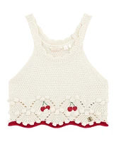 Guess Big Girls Crochet Sleeveless Top