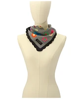 Kate Spade New York Women's Gingham Garden Bandana Scarf