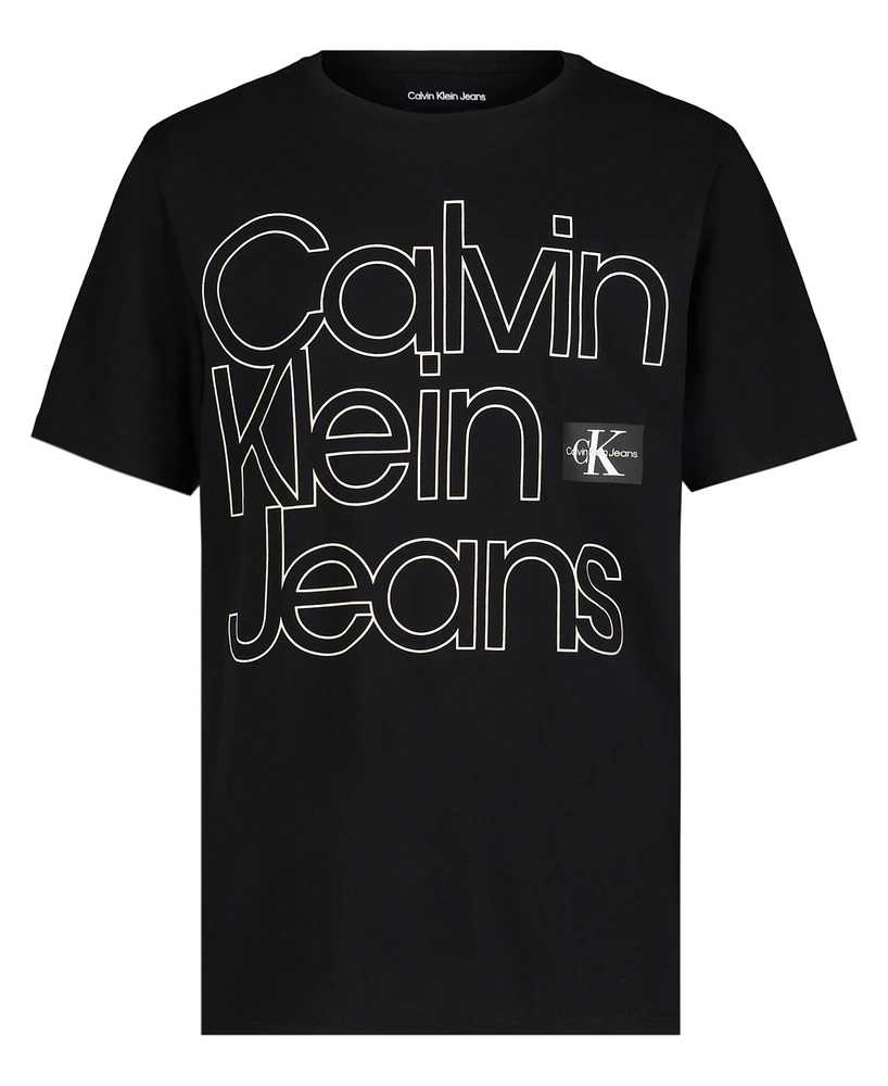 Calvin Klein Big Boys Side By Short Sleeve T-Shirt