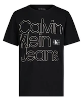 Calvin Klein Big Boys Side By Short Sleeve T-Shirt