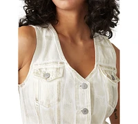 Levi's Premium Women's Bella Cotton Denim Corset Vest