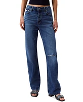 Calvin Klein Jeans Women's 90s Straight-Leg Stretch