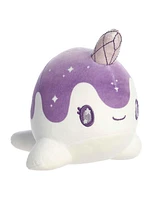 Aurora Small Crystal Nomwhal Tasty Peach Enchanting Plush Toy Amethyst 7.5"