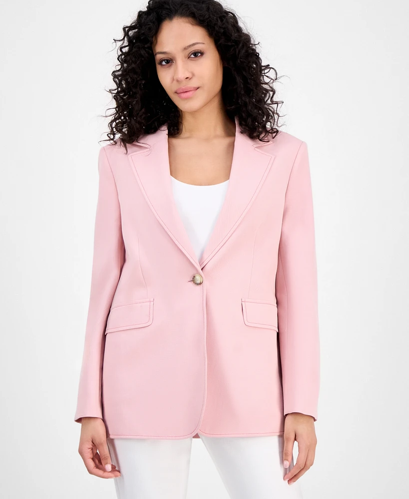 Boss Orange Women's One-Button Split-Cuff Blazer