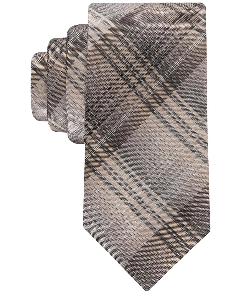 Calvin Klein Men's Beagle Plaid Tie