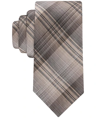 Calvin Klein Men's Beagle Plaid Tie