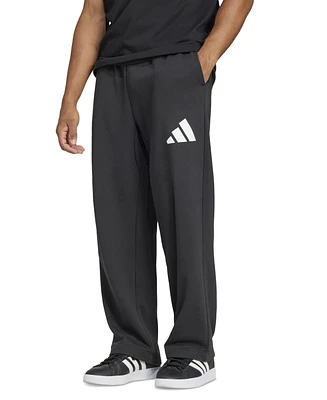 adidas Men's Loose-Fit Wide-Leg French Terry Pants