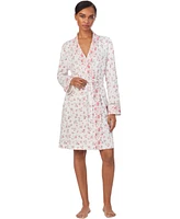 Lauren Ralph Women's Long-Sleeve Kimono Wrap Robe