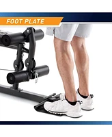 Marcy Mwm-7454 Stack Multifunctional Home Gym Full Body Workout Station, White