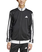 adidas Men's Regular-Fit 3-Stripes Colorblocked Tricot Track Jacket