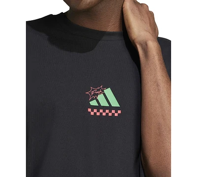 adidas Men's Lounge Pizza Graphic T-Shirt