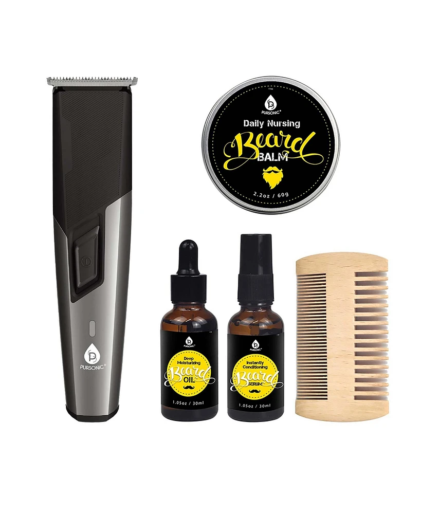 Mario Lopez Rechargeable Men s Grooming & Beard Care Bundle – Complete Hair, Beard, Nose, and Ear Kit