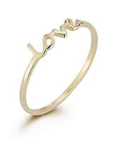 Rachel Zoe Fine Jewelry 14K Gold Love Ring