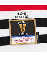 Mitchell & Ness Men's Scarlet Bobby Hull Chicago Blackhawks 1960-61 Power Play Jersey