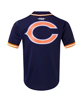 Pro Standard Men's Caleb Williams Navy Chicago Bears Mesh Button-Up Baseball Jersey