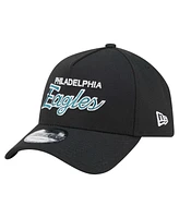 New Era Men's Black Philadelphia Eagles Smith 9FORTY Adjustable hat