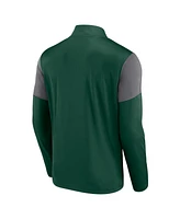 Fanatics Men's Green Minnesota Wild Logo Quarter-Zip Top