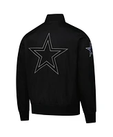 Pro Standard Men's Black Dallas Cowboys Paint The City Twill Full-Zip Jacket