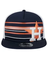 New Era Men's Navy Houston Astros 9FIFTY A-Frame Trucker Snapback Hat