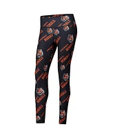 Concepts Sport Women's Black Cincinnati Bengals Breakthrough Allover Print Knit Sleep Leggings