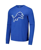 Majestic Men's Blue Amon-Ra St. Brown Detroit Lions Name Number Long Sleeve T-Shirt