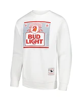 Mitchell & Ness x Bud Light Men's White Tampa Bay Buccaneers The Crest Pullover Sweatshirt