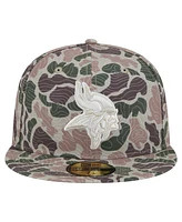 New Era Men's Camo Minnesota Vikings Geo 59FIFTY Fitted Hat