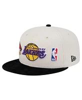 New Era Men's Cream Los Angeles Lakers Two-Tone 9FIFTY Snapback Hat